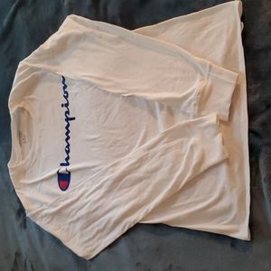 White Champion Longsleve Shirt